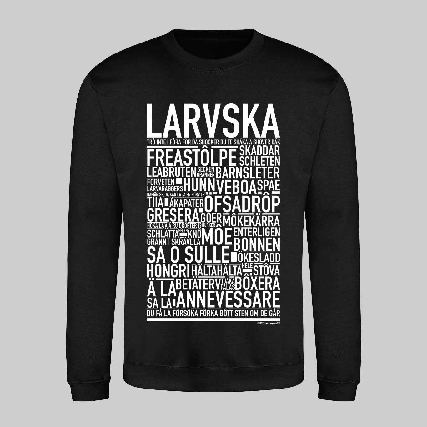 Larvska Dialekt Text Sweatshirt