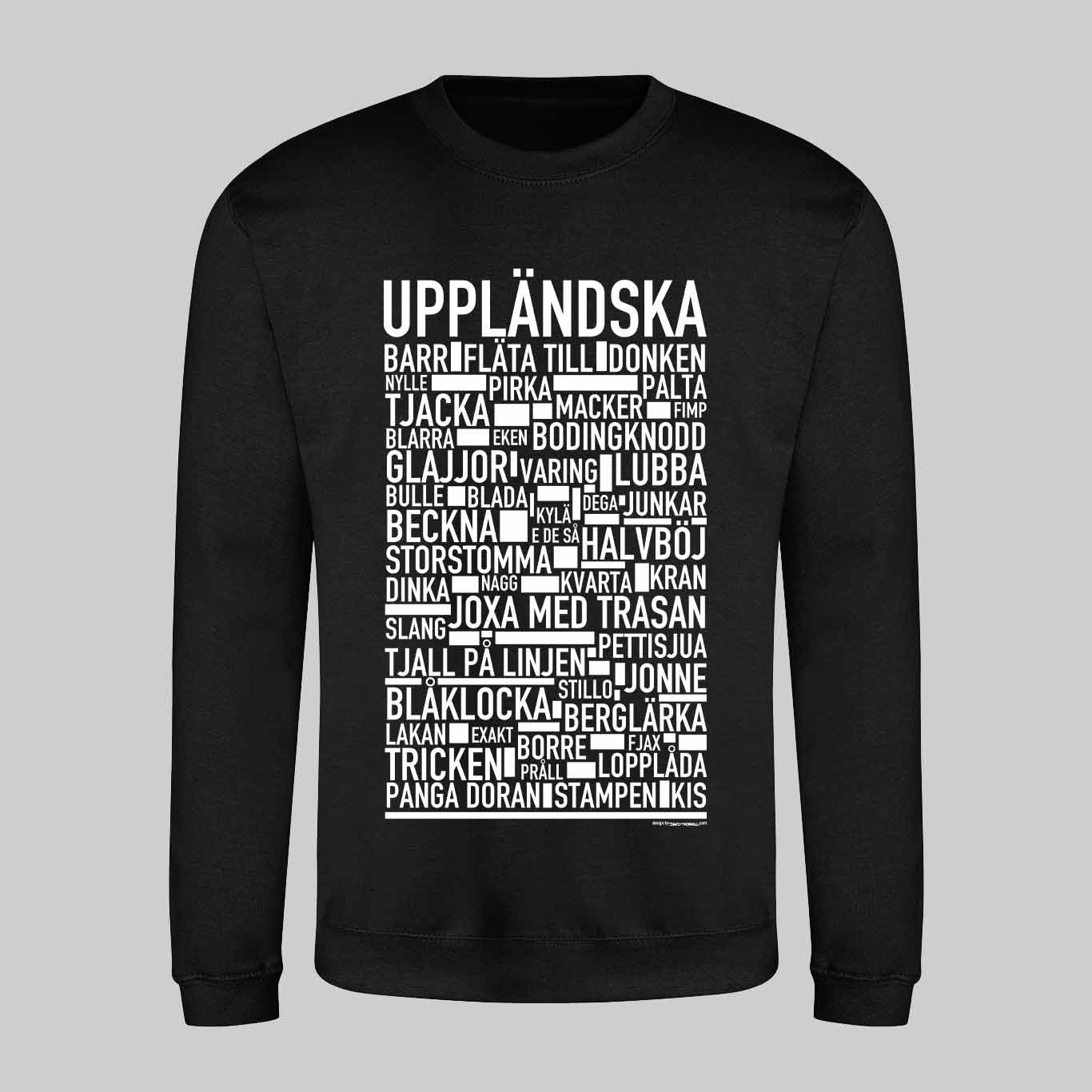 Uppländska Dialekt Text Sweatshirt