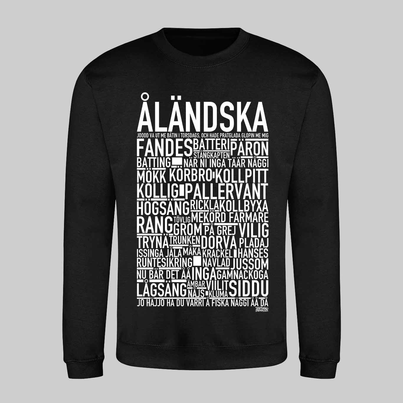 Åländska Dialekt Text Sweatshirt