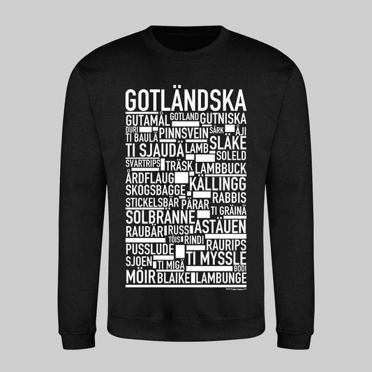 Gotländska Dialekt Text Sweatshirt