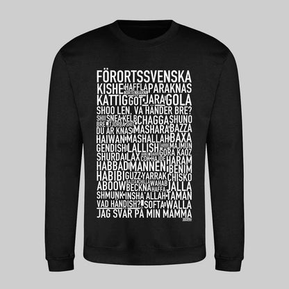 Förortssvenska Dialekt Text Sweatshirt