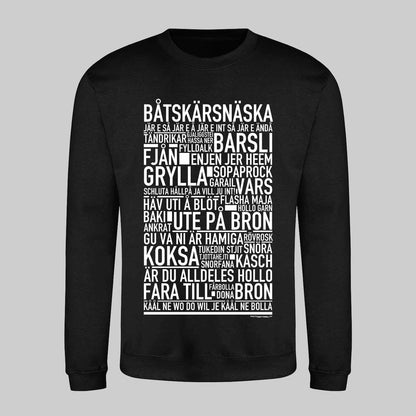 Båtskärsnäska Dialekt Text Sweatshirt