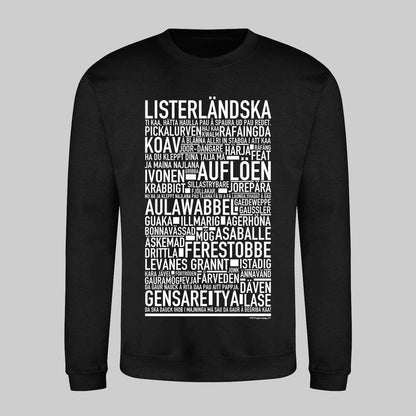 Listerländska Dialekt Text Sweatshirt