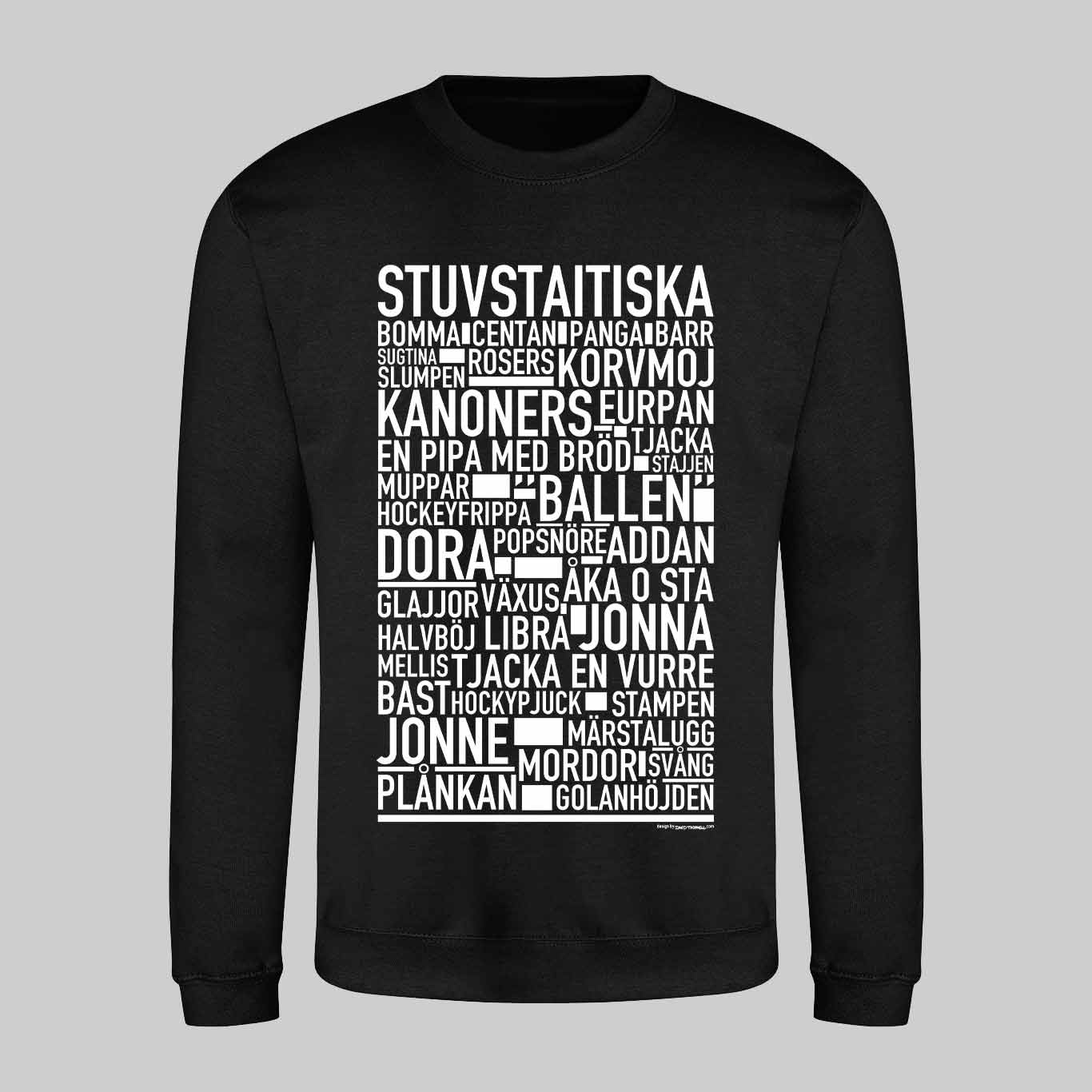 Stuvstaitiska Dialekt Text Sweatshirt