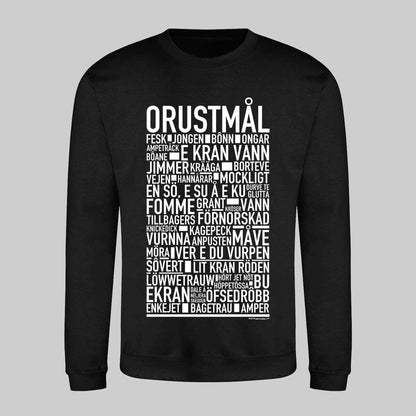 Orustmål Dialekt Text Sweatshirt