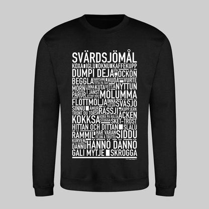 Svärdsjömål Dialekt Text Sweatshirt