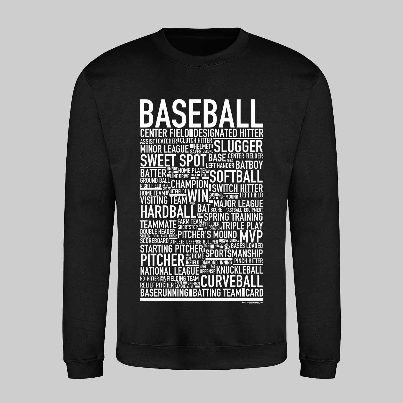 Baseball Text Sweatshirt