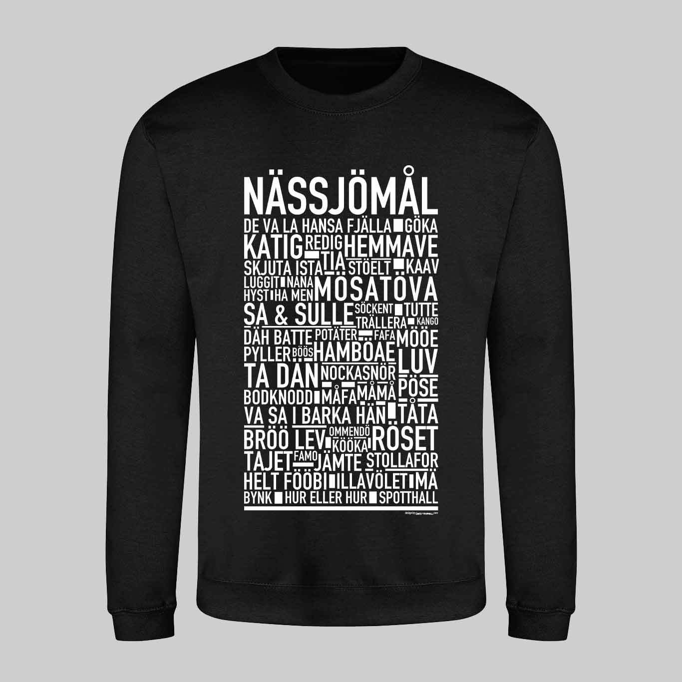 Nässjömål Dialekt Text Sweatshirt