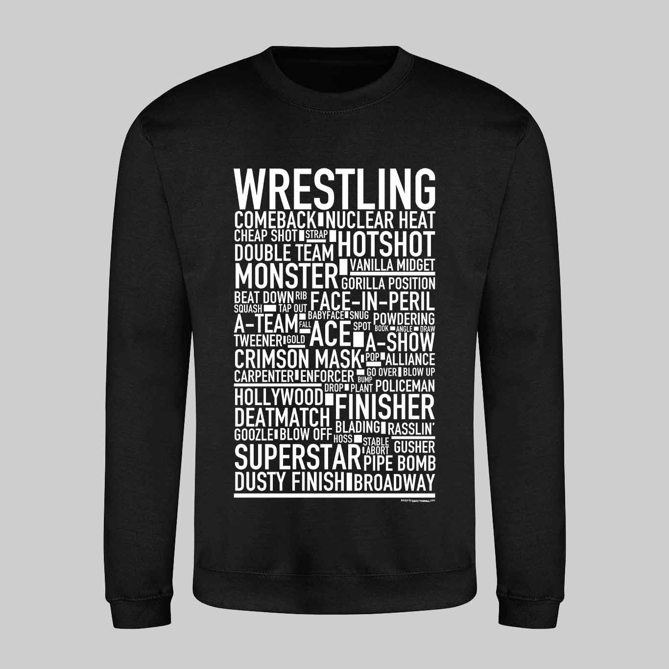 Wrestling Text Sweatshirt