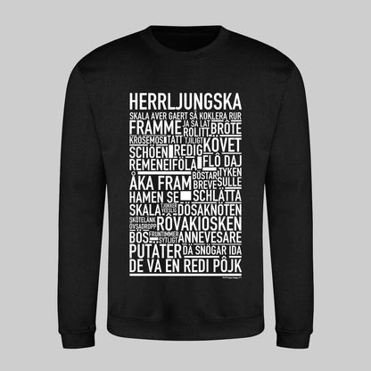 Herrljungska Dialekt Text Sweatshirt