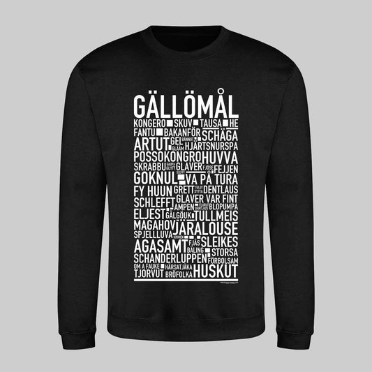 Gällömål Dialekt Text Sweatshirt