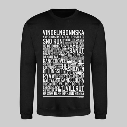 Vindelnbonnska Dialekt Text Sweatshirt