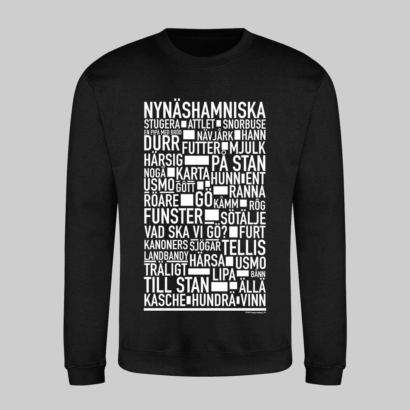 Nynäshamnitiska Dialekt Text Sweatshirt