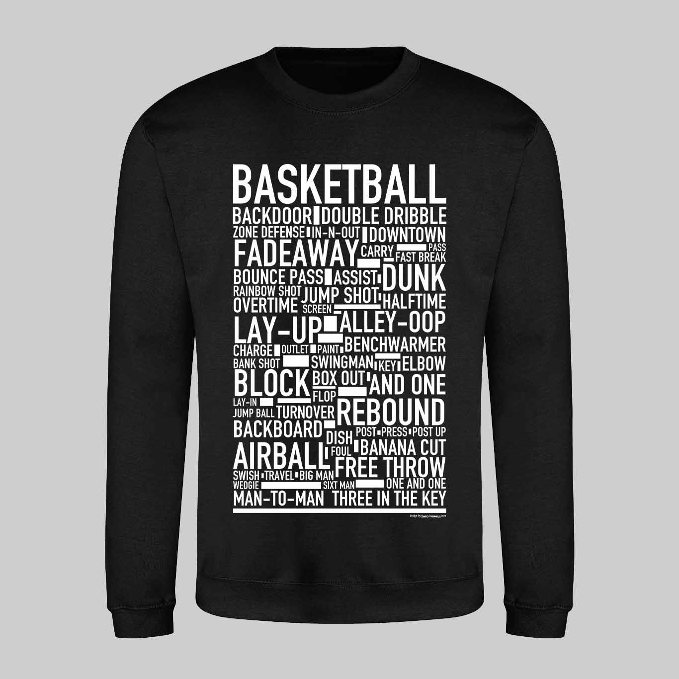 Basketball Text Sweatshirt