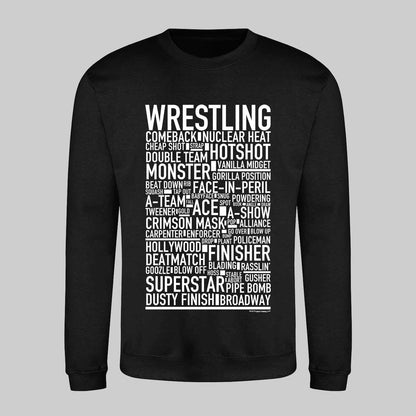 Wrestling Text Sweatshirt