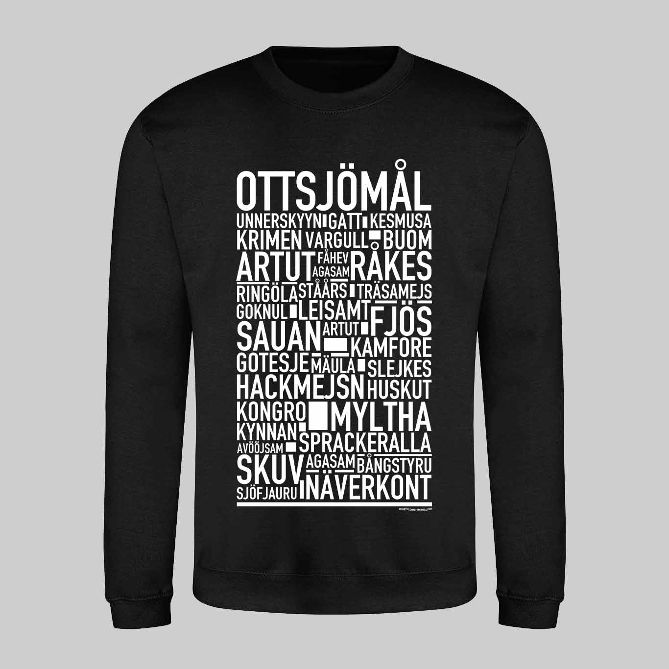 Ottsjömål Dialekt Text Sweatshirt