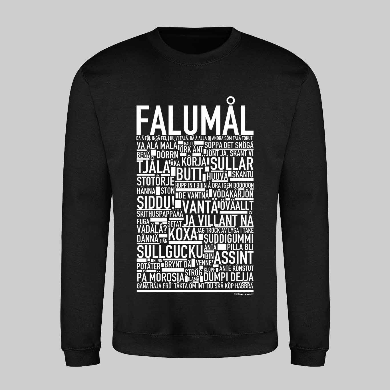 Falumål Dialekt Text Sweatshirt