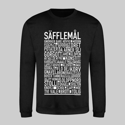 Säfflemål Dialekt Text Sweatshirt