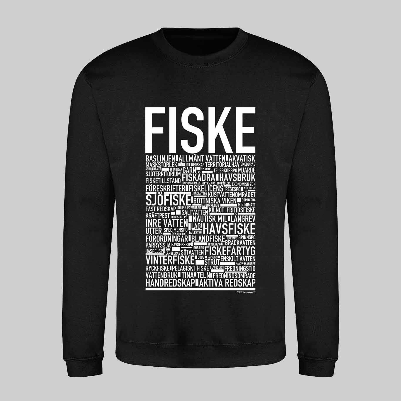 Fiske Text Sweatshirt