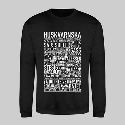 Huskvarnska Dialekt Text Sweatshirt