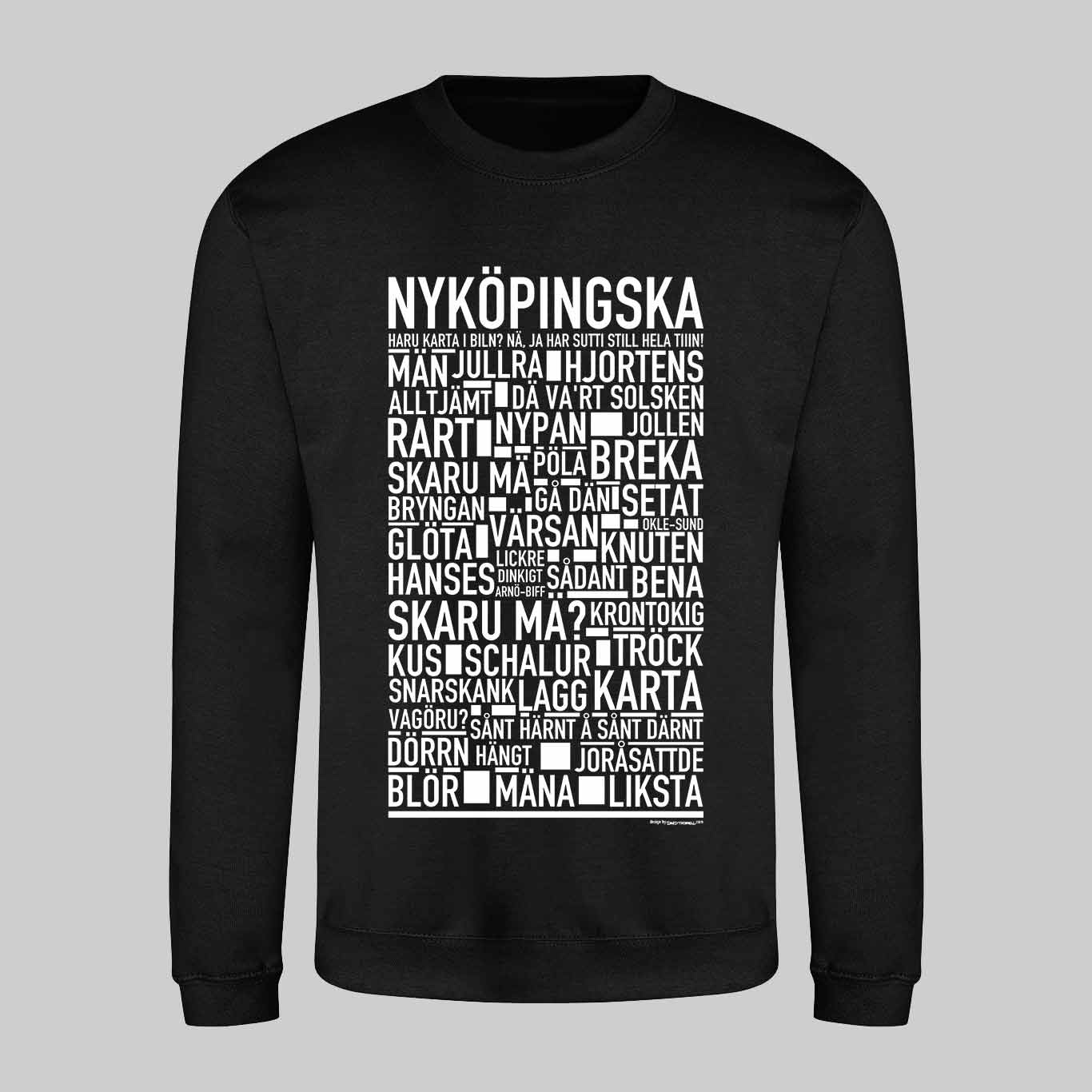 Nyköpingska Dialekt Text Sweatshirt