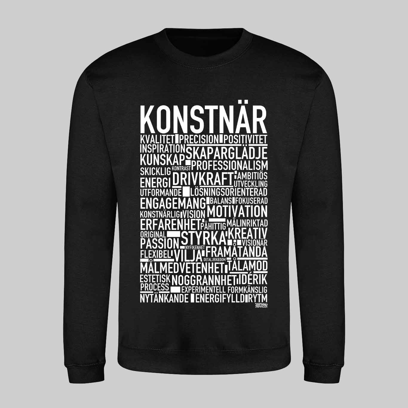 Konstnär Text Sweatshirt