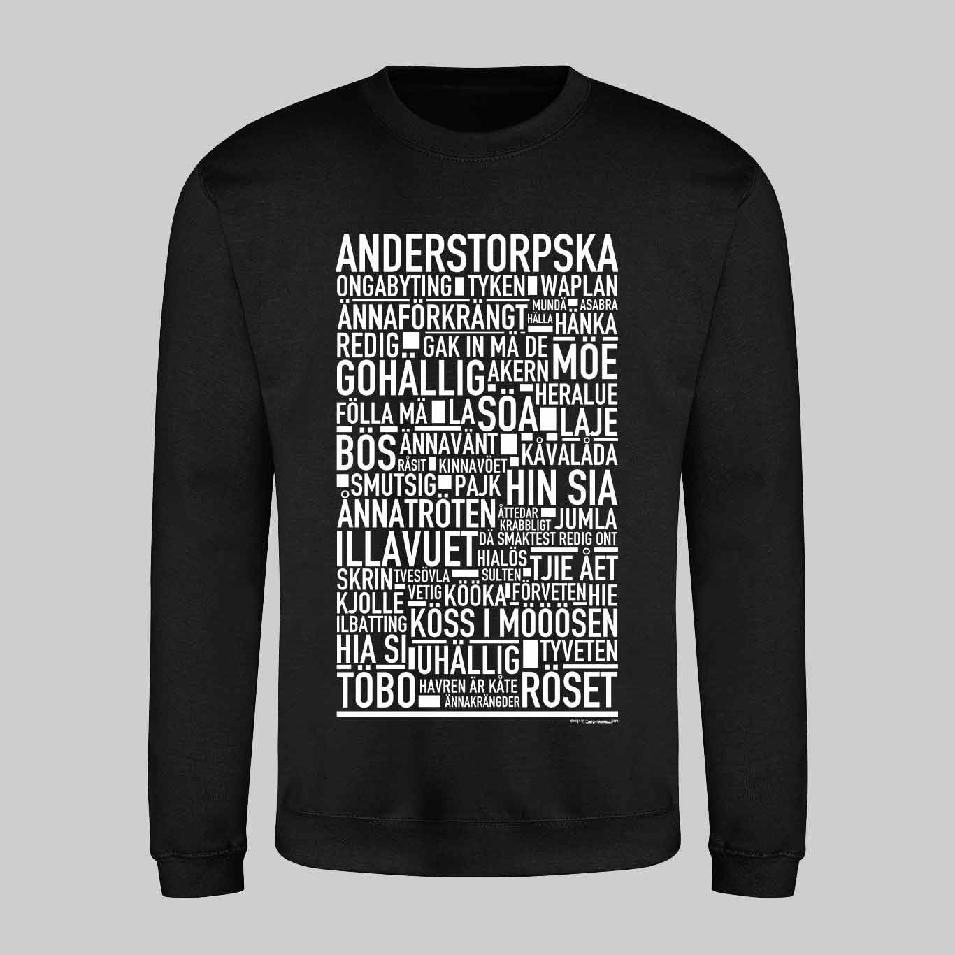 Anderstorpska Dialekt Text Sweatshirt