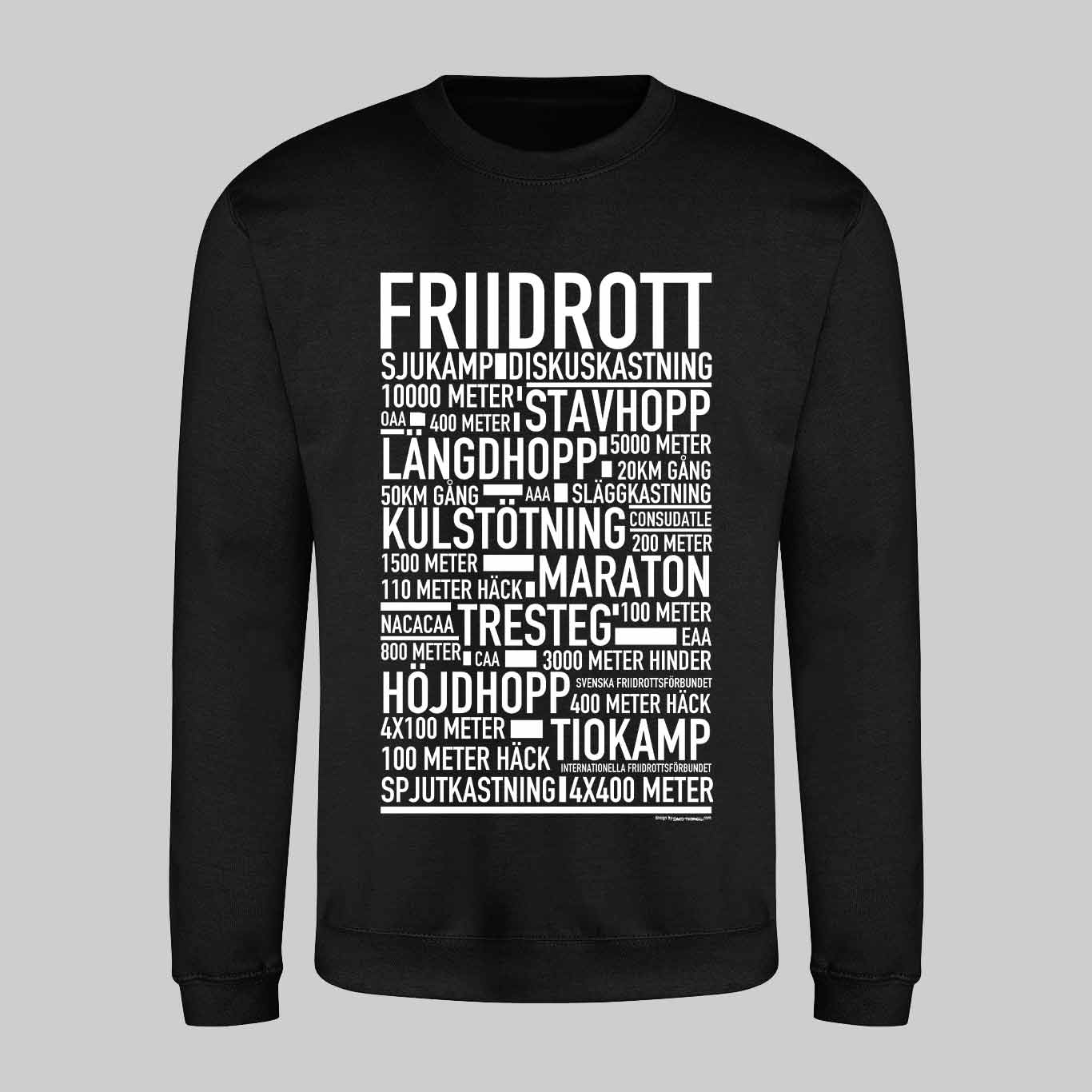 Friidrott Text Sweatshirt