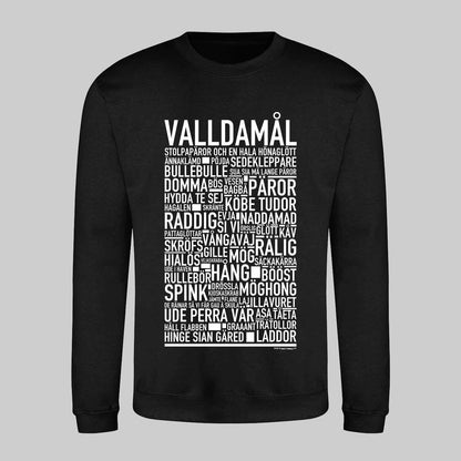 Valldamål Dialekt Text Sweatshirt