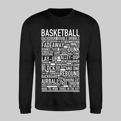 Basketball Text Sweatshirt