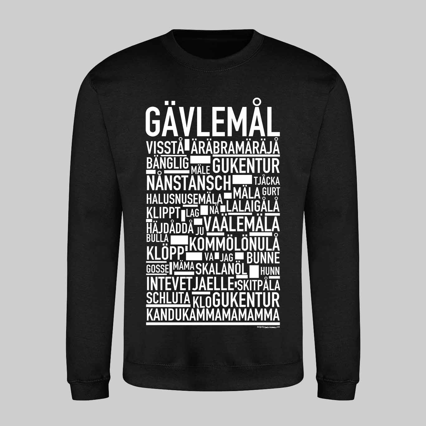 Gävlemål Dialekt Text Sweatshirt