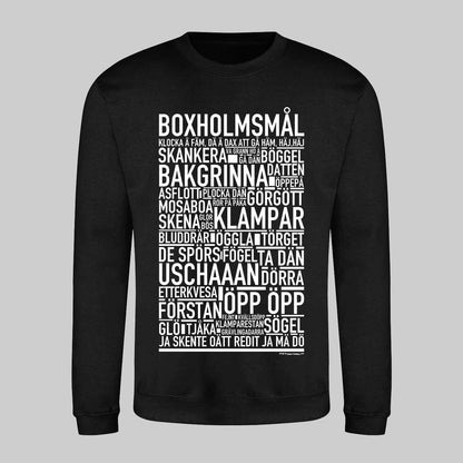 Boxholmsmål Dialekt Text Sweatshirt