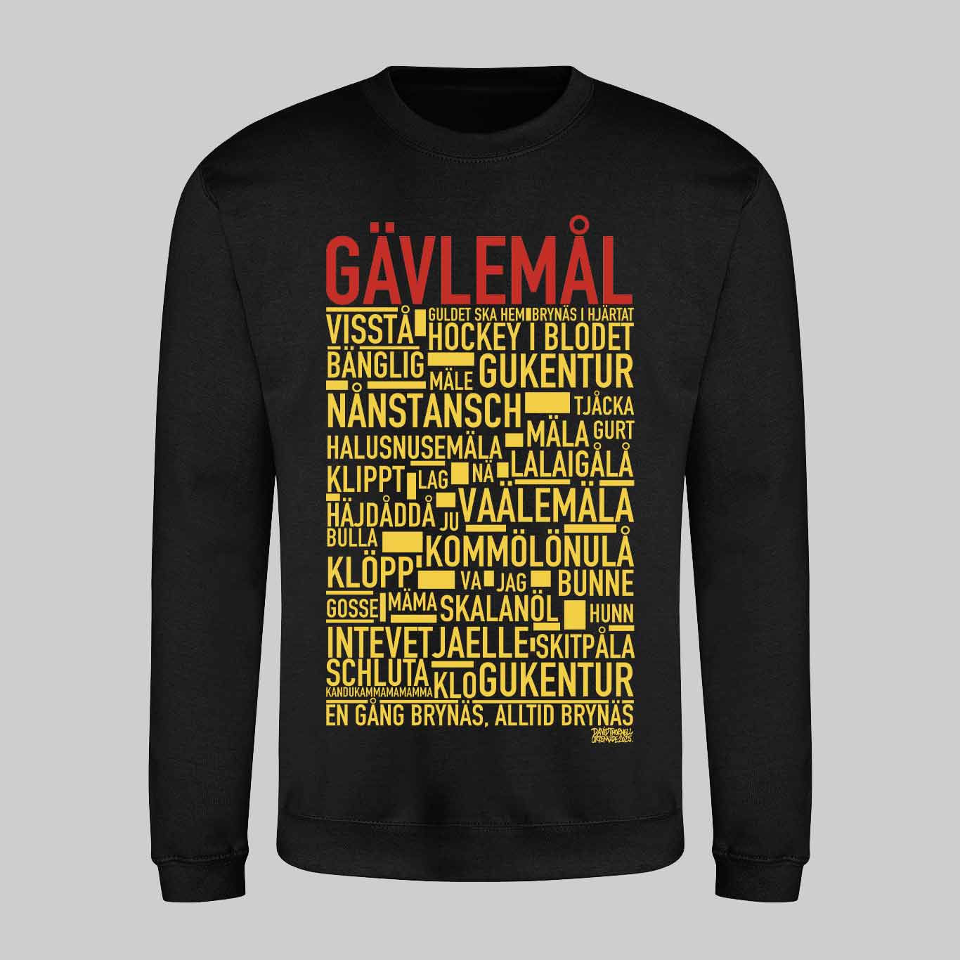 Gävlemål Brynäs I Hjärtat Text Sweatshirt
