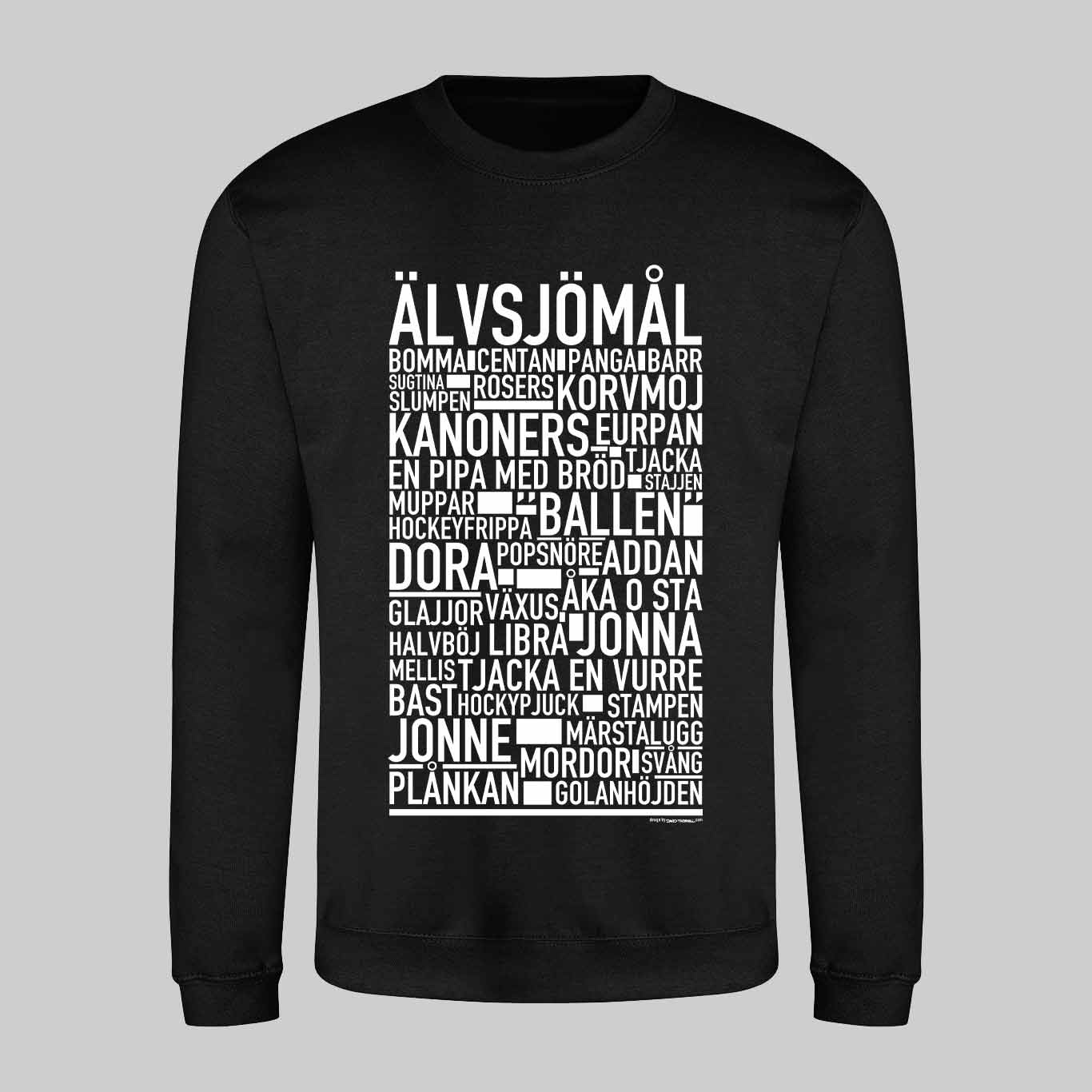 Älvsjömål Dialekt Text Sweatshirt