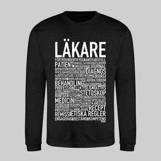 Läkare 2025 Text Sweatshirt