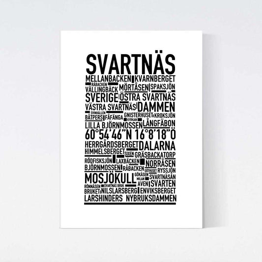 Svartnäs Text Poster