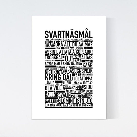 Svartnäsmål Dialekt Text Poster