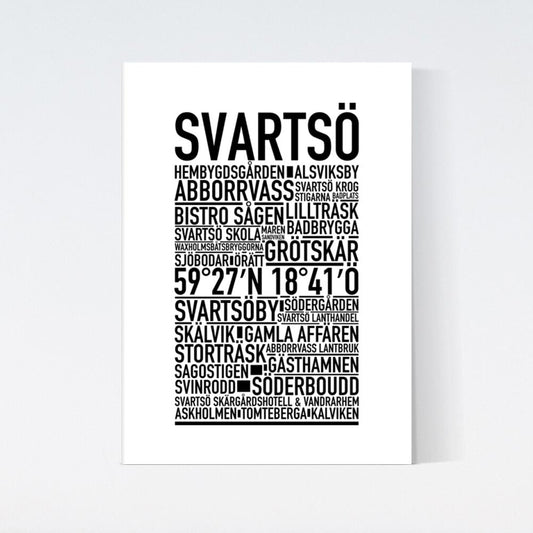 Svartsö Text Poster