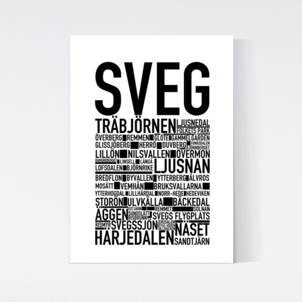 Sveg Text Poster