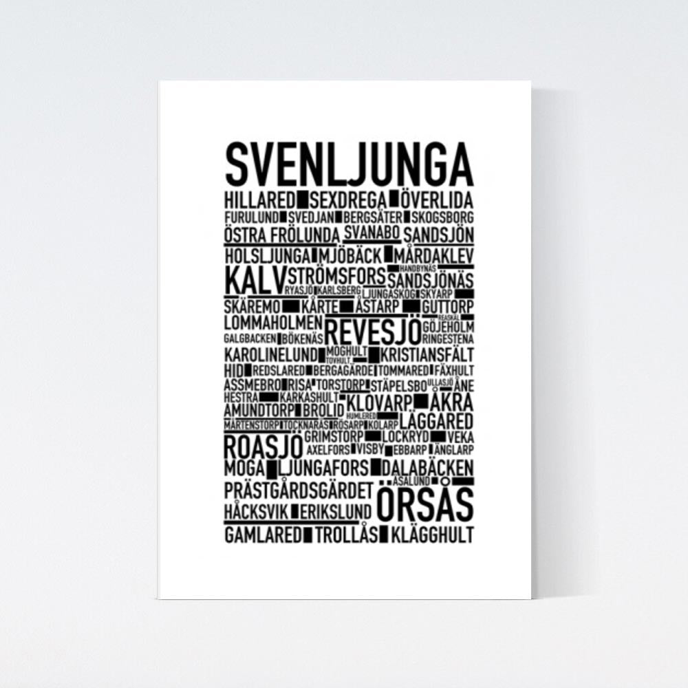 Svenljunga Text Poster