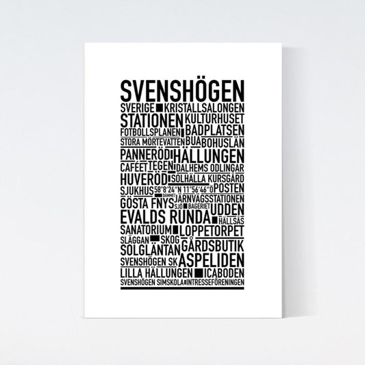 Svenshögen Text Poster