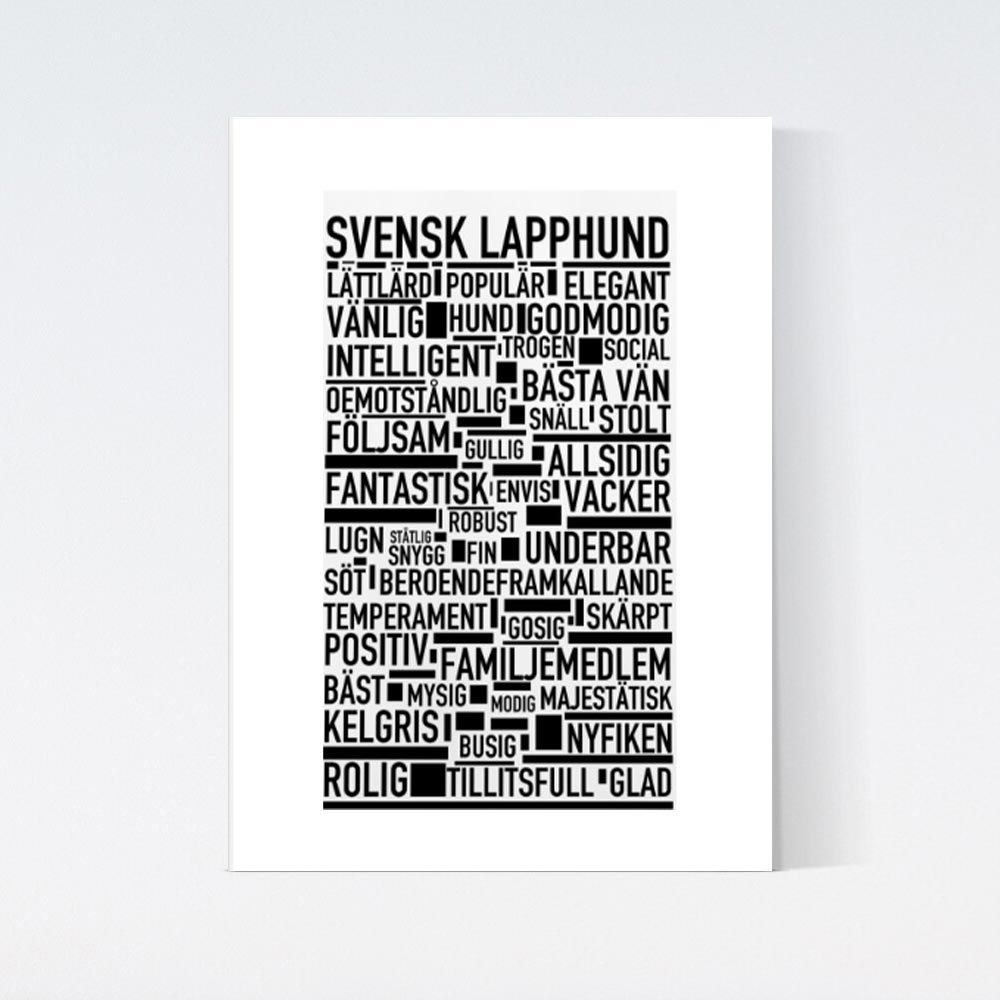 Svensk Lapphund Text Poster
