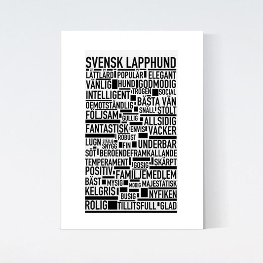 Svensk Lapphund Text Poster
