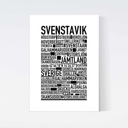 Svenstavik Text Poster