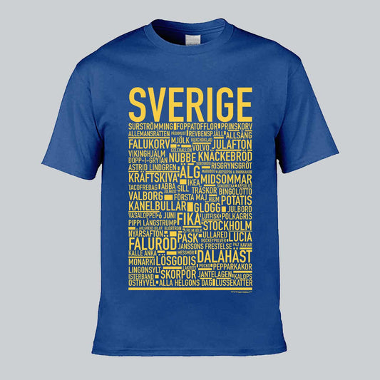 Sverige Klassiker Text T-Shirt