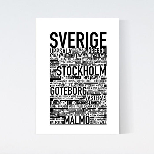 Sverige Text Poster