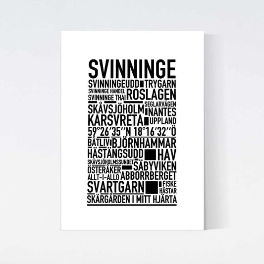Svinninge Text Poster