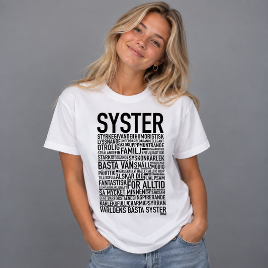 Syster 2024 Text T-shirt