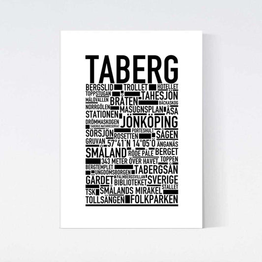 Taberg Text Poster