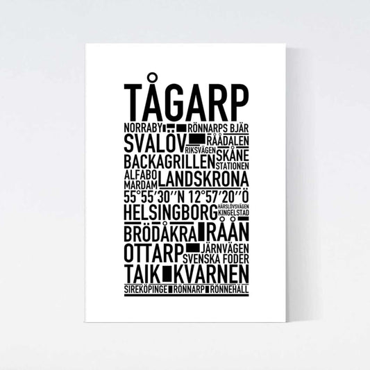 Tågarp Text Poster